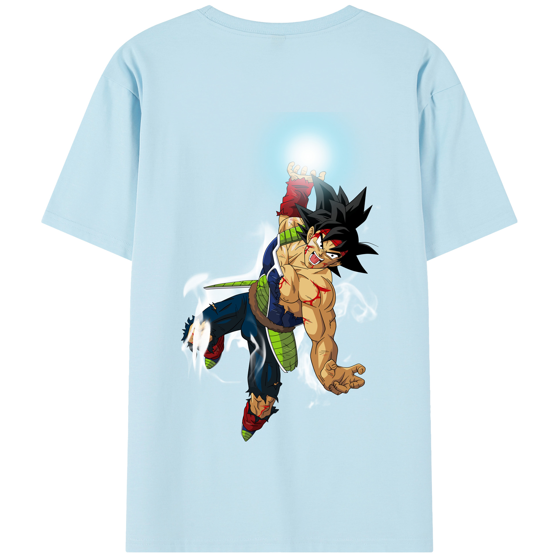 （画像用） ドラゴンボール バーダック DRAGON BALL Burdock 綿100％半袖Tシャツ（背面プリント）
